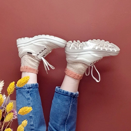 Paire de chaussettes Éliane patron tricot